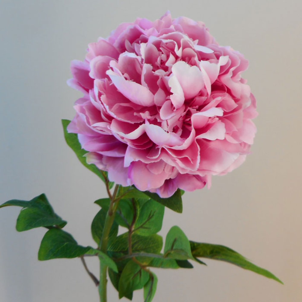 Large Artificial Peony Mauve Pink Artificial Flowers